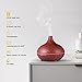 VicTsing 300ml Essential Oil Diffuser, Wood Grain Ultrasonic Aroma Cool Mist Humidifier for Office Home Bedroom Study Yoga Spa (Cherrywood Red)