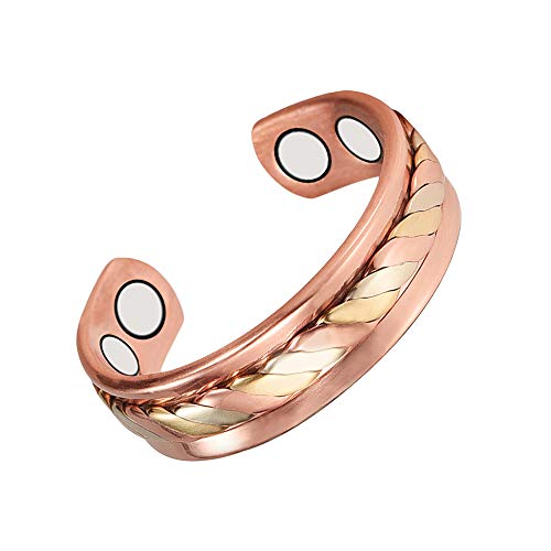 Wollet Jewelry Men's Copper Magnetic Ring with Magnets Copper Ring Adjustable Father's Day Gift Wollet Jewelry Men's Copper Magnetic Ring with Magnets Copper Ring Adjustable Father's Day Gift