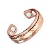 Wollet (CPR-0208) Jewelry Men's Adjustable Healthy Magnetic Copper Ring for Arthritis