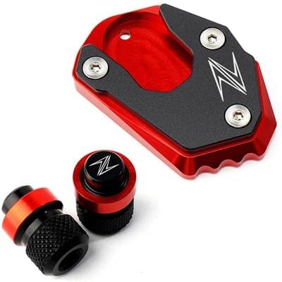 Z para Kawasaki Z650 Z900 Z900RS Z800 Z1000 Z1000SX Soporte lateral de pie de motocicleta ampliar almohadilla de extensión y tapones de aire de disponible en Yaxa El Salvador