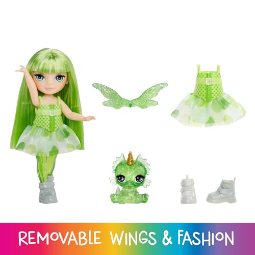RAINBOW HIGH Littles Rainbow Fantasy Fairies & Pet Sapphire Petite Poupée de 14cm & Chien Fantasy avec Ailes de Fées Interchangeable Cadeau Mignon Dès - vue 4