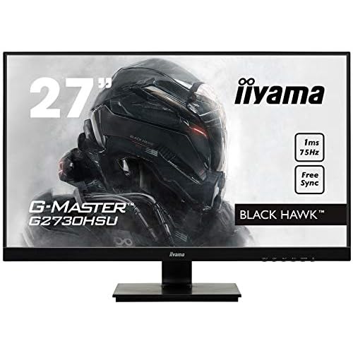 iiyama G-MASTER Black Hawk G2730HSU-B1 68,58 cm (27") Gaming Monitor Full-HD (VGA, HDMI, DisplayPort, USB 2.0) 1ms Reaktionszeit, FreeSync, schwarz