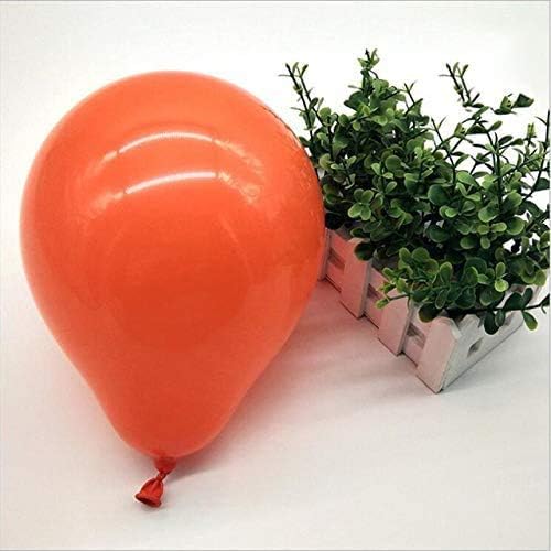 Plain 10-Inch Orange Balloons for Party Birthday, Wedding, Engagement, Baby Shower Decoration - Round Pack of 100 - Image 3