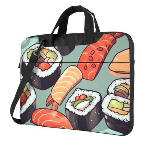 Bolso bandolera para laptop KHiry 14 pulgadas negro miniatura 1