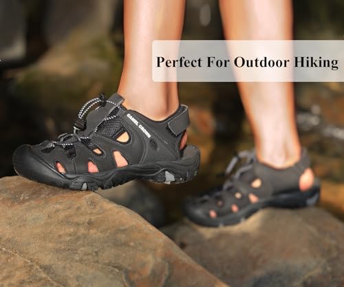 CAMEL CROWN Women's Hiking Sandals Waterproof Closed Toe Comfort Adjustable Athletic Outdoor Sandals for Summer Beach Hiker Walking Fishing2