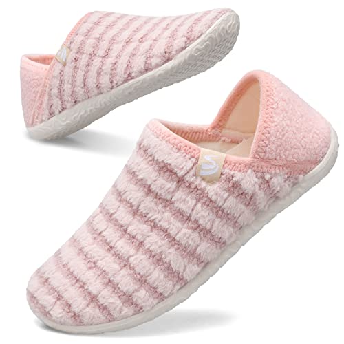 Image of Spesoul Fuzzy House Slippers for Women Men Indoor Closed Back Lightweight Cozy Faux Furry Lining Barefoot House Shoes Slipper Socks for Bedroom Home Office Yoga Outdoor Walking Shoes