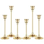 Candlestick Holders,Taper Candle Holder for Candlesticks Gold Brass Vintage Candle Stick Candle Holder Candelabra Candle Holder for Fireplace Party Dining Home