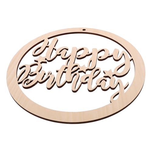 Gogogmee Birthday Scene Layout Plate Adornment Happy Birthday Wooden Letters Decorative Board