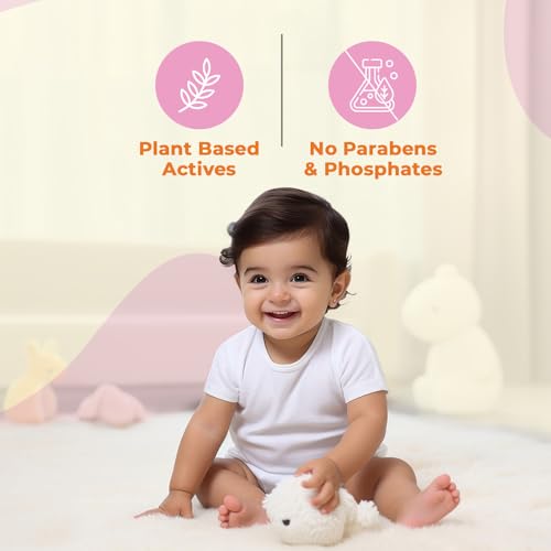 Image of Vim Baby Dishwash Liquid, Removes 100 Milk Stains and Odours, Plant-Based actives, Paraben and Phosphate free, Safe for Child-Utensils, 500ml