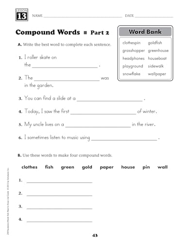 240 Vocabulary Words Kids Need to Know: Grade 2: 24 Ready-to-Reproduce Packets Inside! (Teaching Resources) - Image 8