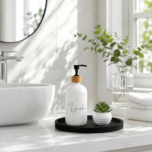 Silicone-Bathroom-Tray-Coffee-Table-Decor-Perfume-Organizer-9-Black-Waterproof-Non-Slip-Scratch-Resistant-Raised-Edges-for-Bathroom-Counter-Vanity-Kitchen-Countertop-Display
