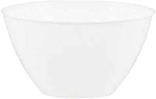 AMSCAN White Swirl Plastic Bowl | 24 oz.