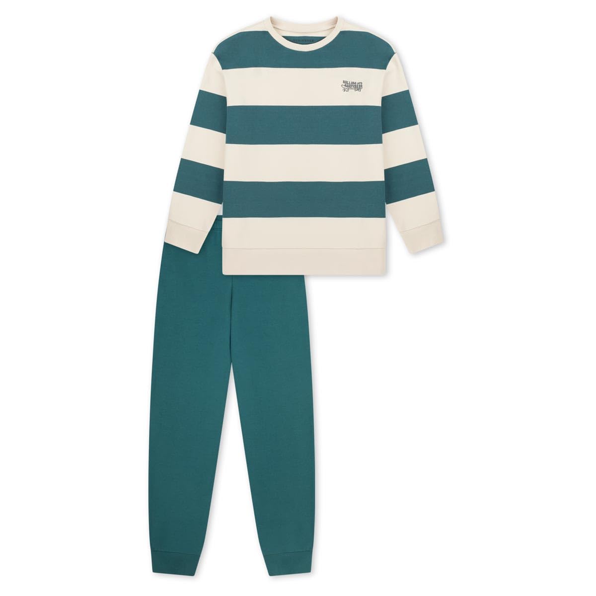 Schiesser Jungen Schlafanzug Set Pyjama Lang Interlock - Größe 98 Bis 176 Pyjamaset