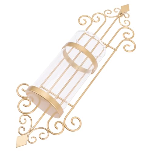 GOOHOCHY Wall Hanging Candle Holder Elegant Iron Art Wall Decor for Living Room Stylish Candle Sconces for Home Decoration and Special Occasions