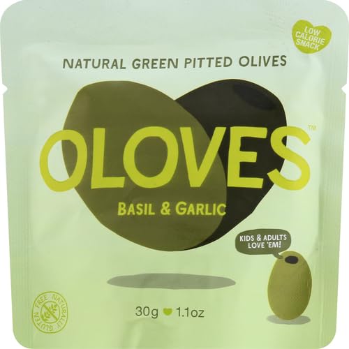 Miniatura 2 de OLOVES Albahaca verde aceituna y ajo de una sola porción, 1.1 oz (paquete de 10)