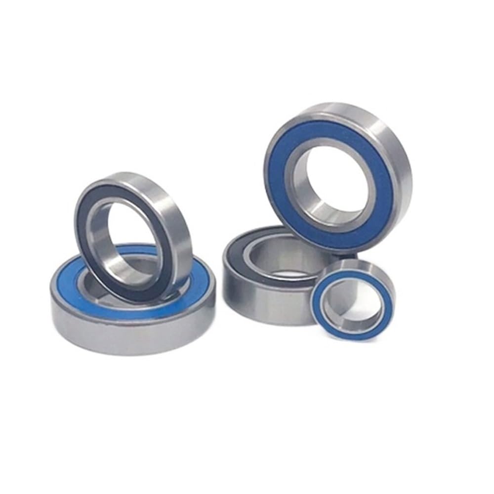 ZBJGBUIA 2 Pcs 17287-2RS 17 * 28 7 Mm Baja Si3N4 Bola Bantalan Keramik Hibrida 17287 2RS Roda hub Bearing Sepeda