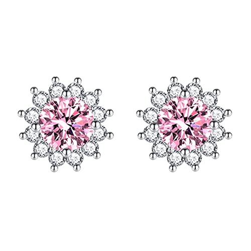 Boucles d'oreilles fleur en zircone pour vos soirées et quotidien