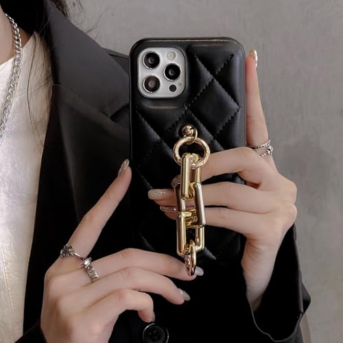 Coque arrière rigide iPhone 12 Pro Max en cuir souple antichoc dorée