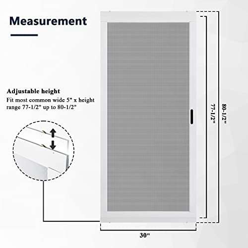 image for Guardian Built K.D. Heavy Duty Aluminum Sliding Patio Screen Door Kit 