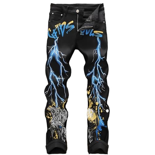 Men's Washed Slight Stretch Regular Fit Casual Jeans