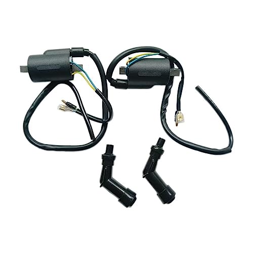 2Pcs Ignition Coil Set For Honda Motorcycle Cb350 Cl350 Sl350 Cb360 Cl450 Cb450 Cb500 Cl500 Twin With Ngk Plug Caps Us Shipping! #TOP11