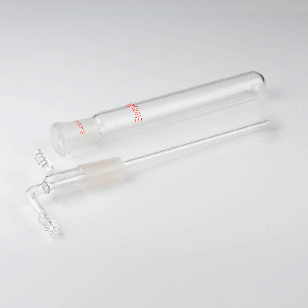 Trappole per vuoto da laboratorio in vetro borosilicato con giunto standard 24/40, lunghezza 200 mm