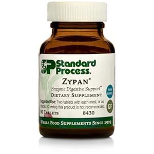 Standard Process Zypan – Whole Food Digestion and Digestive Health with Pepsin, Betaine Hydrochloride (Betaine HCl) and…