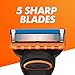 Procter & Gamble Gillette Fusion5 Power Men's Razor - 1 Blade, Engineered with Antifriction Blades for Up to 20 Shaves Per Blade Refill