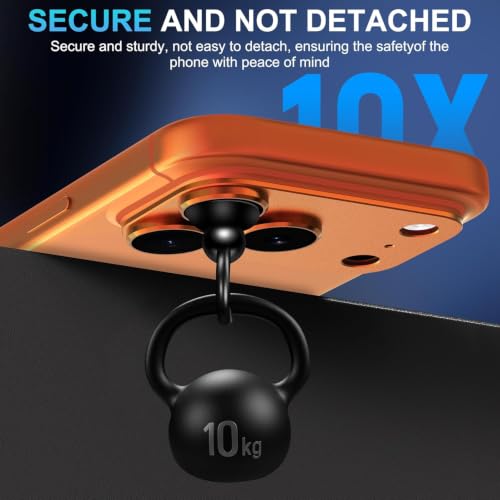 Image of Ferilinso GARHIL Camera Lens Protector Compatible for iPhone 17 Pro Max 6.9 Inch, 9H Tempered Glass Camera Protector, Full Coverage Lens Ring Cover, Matte Metal Joint Plate, Case Friendly, 1 Pack, Orange