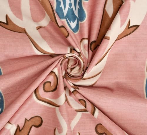 Image of 380 TC Premium Glace Cotton Elastic Fitted Bedsheet King Size with 2 Pillow Covers King Size | Double Bed with All Around Elastic (Pink, Fitted - 72 inchx78 inch King)