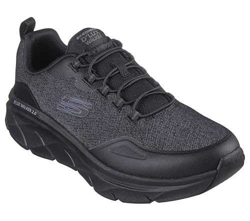 Skechers Skechers Men's D'lux Walker 2.0 Steadyway, Black/Black, 10.5