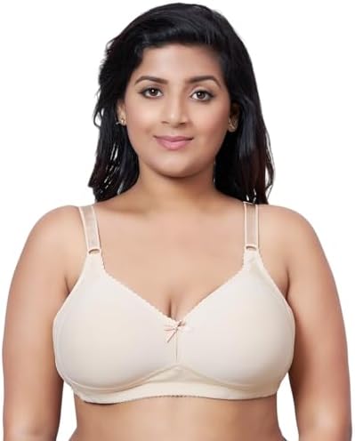 Women Full Coverage Plus Size Padded Everyday Bra, Size 40B-44B