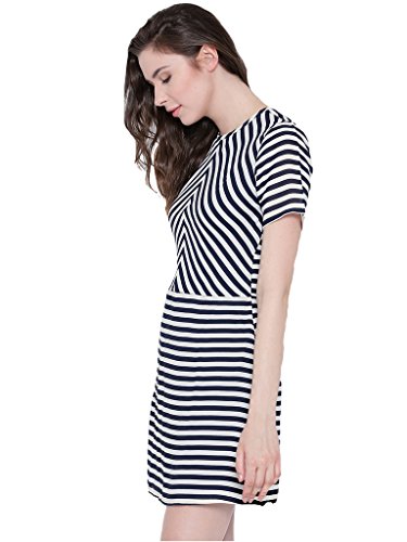 Image of Sera Navy Striper Dress