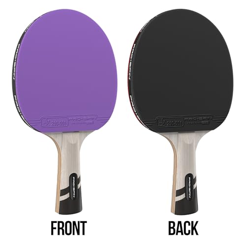 Image of PRO-SPIN Ping Pong Paddles - ITTF Approved Professional Table Tennis Rackets with Carbon Fiber for Superior Control | 7-Ply Blade, Premium Rubber, 2.0mm Sponge
