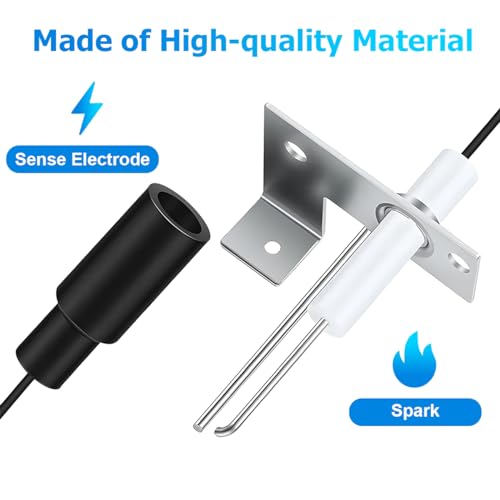 Image of Bittwee Car 93868 Water Heater Igniter, Auto RV Water Heater Replacement Parts Electrode With Sensor Spark Probe 2-Prong Igniter Repair, Universal for Emergency Camper RV Heater