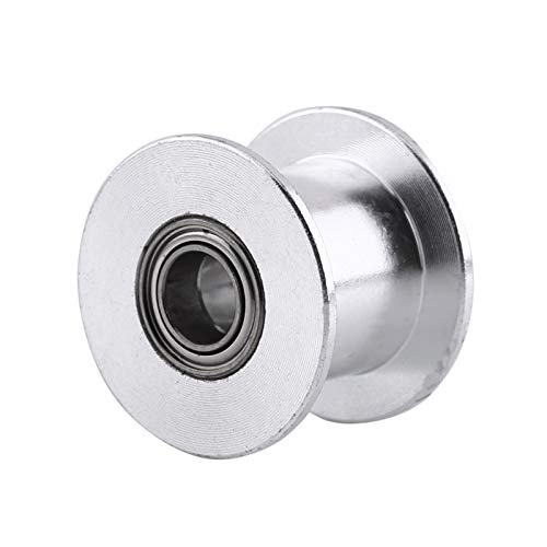 Akozon 5pcs 3D Printer 2GT 20 Tooth Idle Pulley Without Teeth, Aluminum Alloy Timing Pulley for 10MM Width Belt, Perfect