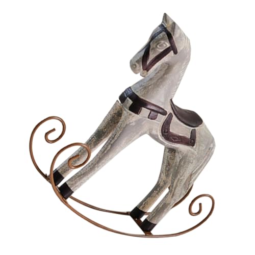 CIYODO Caballo de Retro para Caballo Balanceante Creativa para Decoración y Oficina Juguete Seguro y Duradero para Diversión Aire