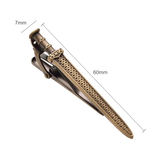 Image of Sword Tie Clip Pins for Men Unique Novelty Silver Gold Tie Bar