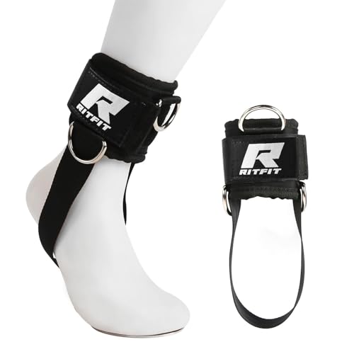 RitFit Kickback Ankle Straps Padded Ankle Strap for...