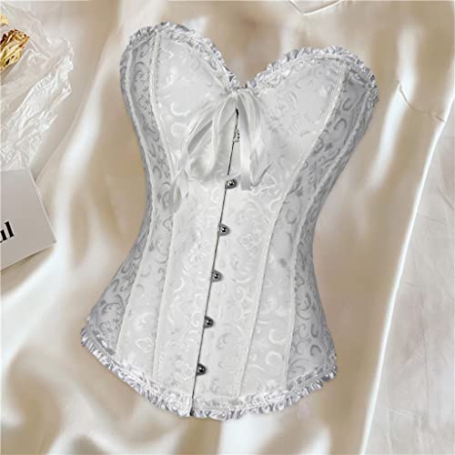 Espartilho Feminino com Cordões Desossados Plus Size Espartilho Corpete Gótico Burlesco E Espartilho