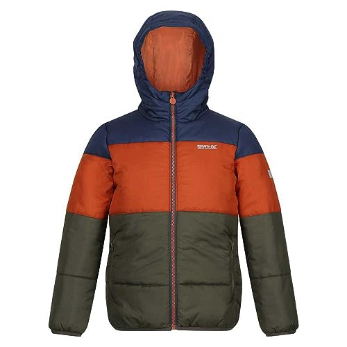 Childrens/Kids Lofthouse VII Terrain Print Padded Jacket (14 Years) (Admiral Blue/Burnt Copper)3