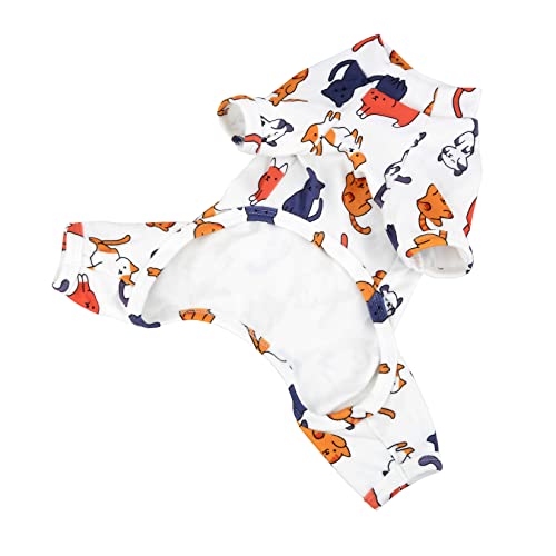 Pyjama pour chien et chat combinaison à motifs dessin animé - 6