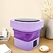 NUOBESTY Portable Washer Small Washing Machine Foldable Compact Travel Laundry Machine for Camping Dorms Socks Cleaning US Plug Sturdy Efficient Powerful Portable Laundry Appliance