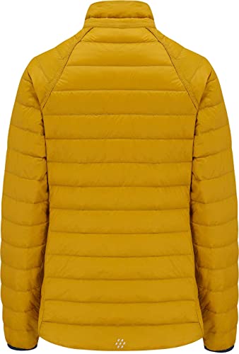 Mac In A Sac Women's Reversible Lightweight Water Repellent Packable Down Puffer Jacket, Navy/Mustard, 10 #TOP2