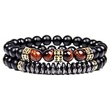 IftsRegalos: Regalos de pulsera para Navidad, Acción de Gracias, Cumpleaños, Día del Padre, Aniversario, Día de San Valentín, adecuados para hombres, novios, padres, hijos, mejores amigos, etc. ¡Un exquisito brazalete para hombres! No pierdas la oportunidad de tener un brazalete de cuero esta vez.