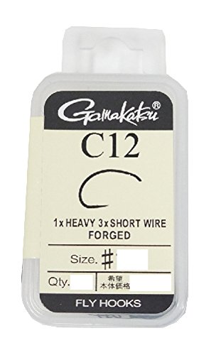 Gamakatsu 66653 B11-B Fly Hooks, Size 16, Barbless, Flat Black, Pack Of 20
