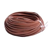 Anevous 5 Meter echtes Rindslederband flach 8 mm breit,farbig lackiertes Leder aus erster Lederschicht,Lederband für DIY Schmuckgestaltung Basteln und kreative Anwendungen,Khaki