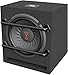 JBL BassPro 8 Aktiv Subwoofer Auto Set Bassreflex Gehäuse - 800 Watt Harman Kardon Bassbox Woofer 8 Zoll | 20 cm mit 100 Watt RMS Klasse D Sub Verstärker in Bassreflex Slot-Port-Box, Black