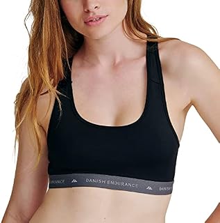 DANISH ENDURANCE Stanik Sportowy Bralette, Wygodny Biustonosz bez Fiszbin, Miękki, Lekki, do Biegania, na Siłownię, do Ćwiczeń, 1 Sztuka