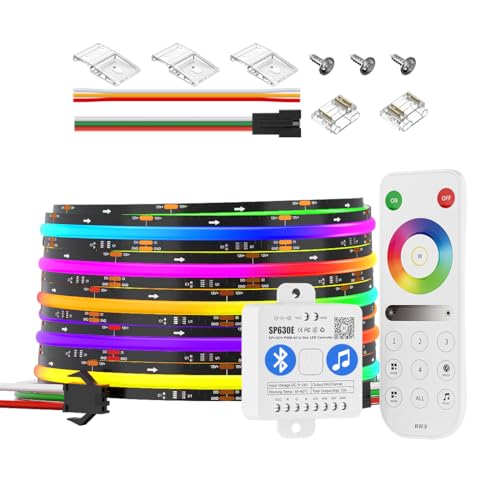Tira LED flexible RGB WS2811 IC 16.4FT 720 LED/m DC12V miniatura 1